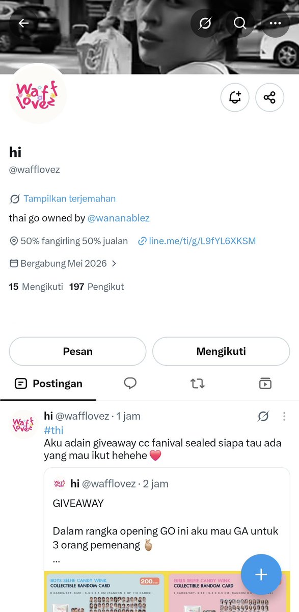cumatiaa_'s tweet photo. @wafflovez hai kak izin ikut yahhh,  thanks buat GA nya dan selamat atas opening GO semoga berkah selalu eheh buat kakanya sehat trus yah semoga GO nya terhindar dri anak anak natchkal. done all rules😙 mau nuthong tapi apapun itu aku terima eheheh🥰 https://t.co/UURwZosl69