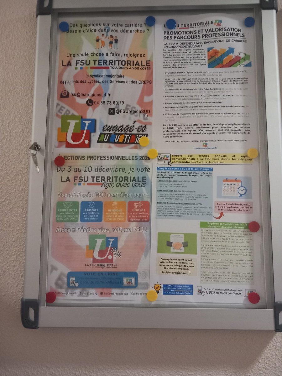 LeBras78173605's tweet photo. La @FSUregionSUD aujourd'hui présente pour rencontrer et informer le personnel du #lyceelesferrages de @MaRegionSud où l'arrivée d'un nouveau chef d'établissement est apprécié par le personnel https://t.co/VTHBXzzMMS