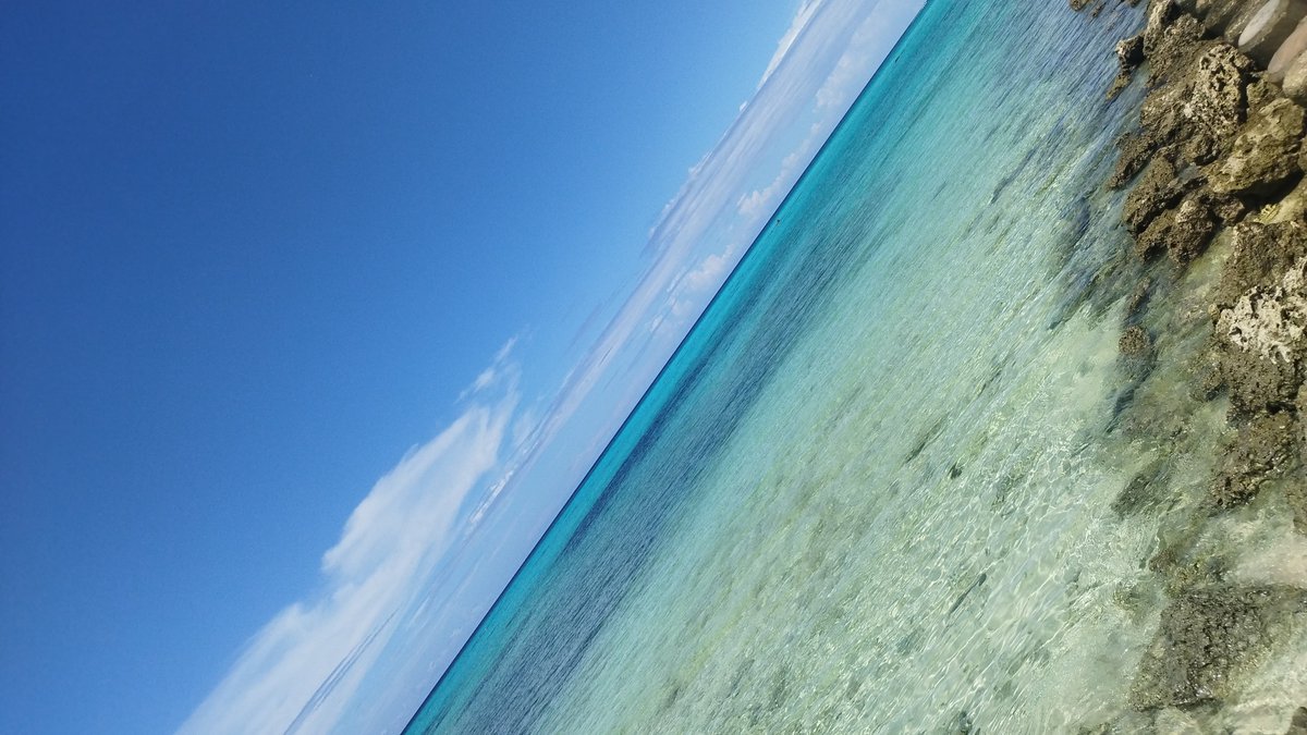 chance19951118's tweet photo. 海綺麗だった！

アンダーシャツ着て焼かねーぞ！って
着衣海水浴したら手の甲に境目できたw

#宮古島 https://t.co/GjSq09xPkI