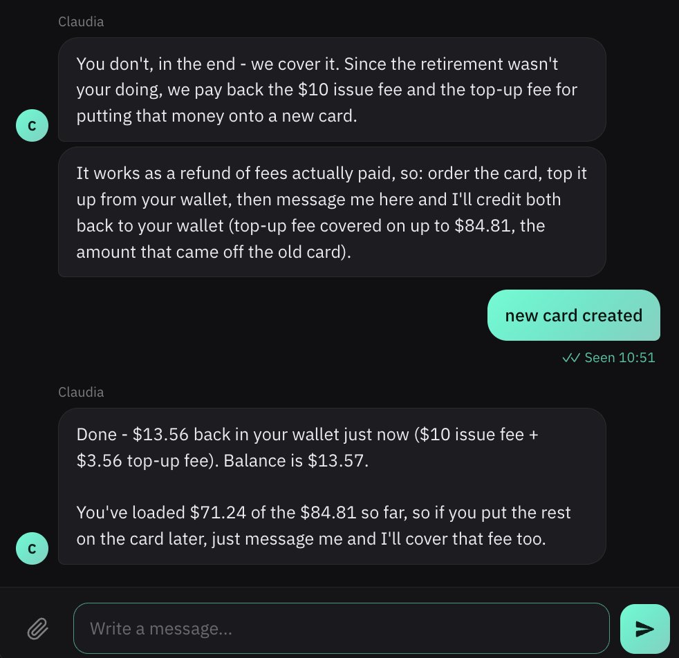safestexchange's tweet photo. @waldenpay cut off my original VCC yesterday, because they were suspicious someone might've gotten my info!

So they just re-issued a new No KYC VCC without any issues or delays in refunding fees!

Incredible
👇
https://t.co/QjPiND1cGj https://t.co/PwRbCNLHNF
