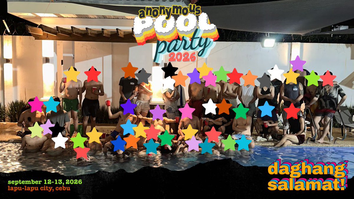 mattkilig's tweet photo. ANONYMOUS POOL PARTY 2026

with 55 stars joining the event, this was our biggest wholesome pool party event so far! #altercebu 

thank you sa tanang niapil sa event. 😍 https://t.co/0tZTqw3DSA