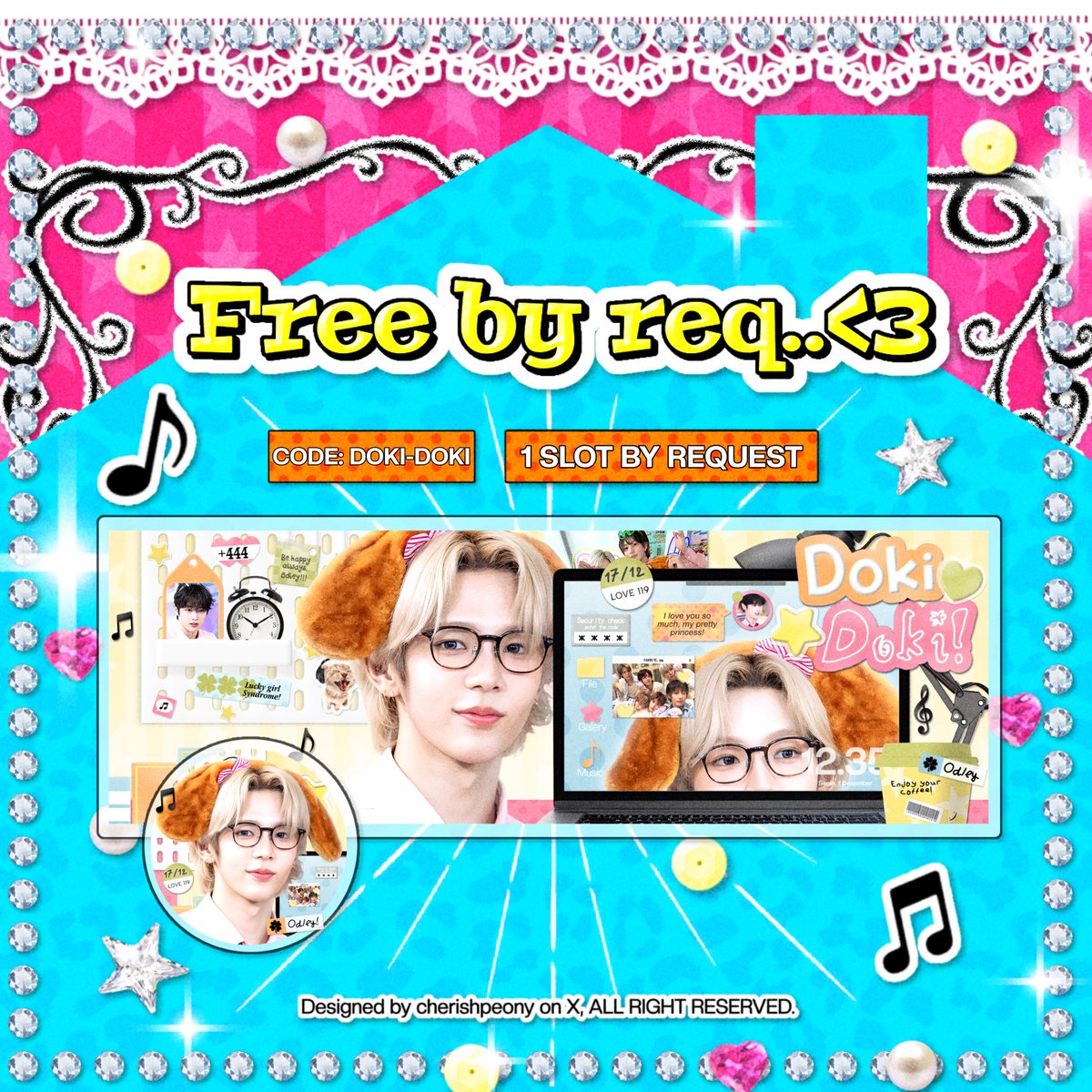 cherishpeony's tweet photo. Yang mau free layout by request katalog di bawah ini boleh ikutan yang di pinned @cherishpeony yaa! End malam ini 🩵 #bealanja #zonauang https://t.co/uJV1SN9Y60
