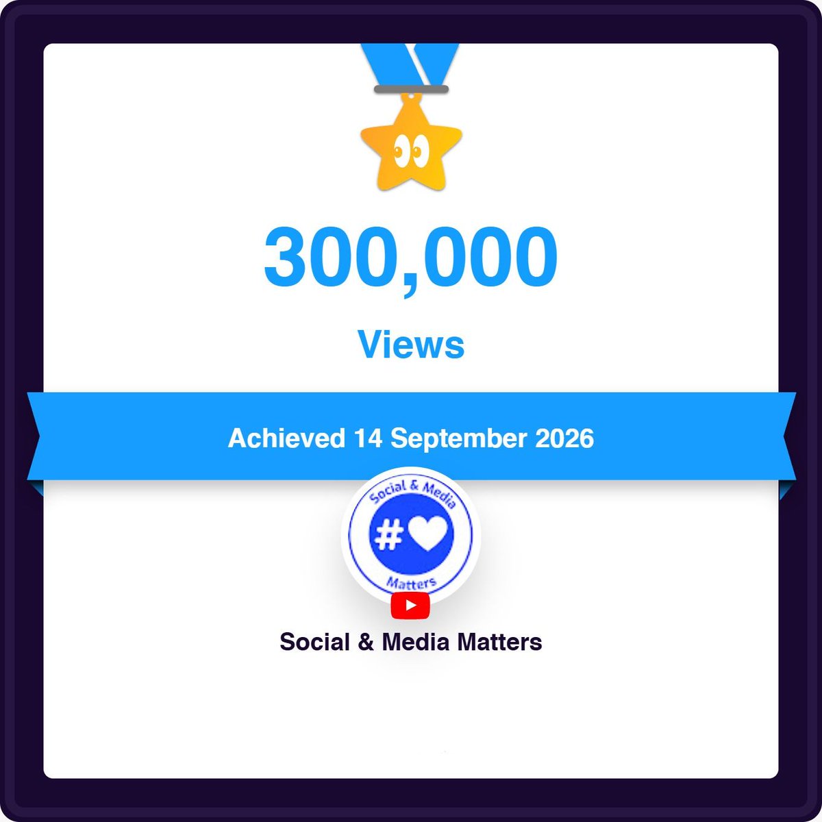 SociallyBlog's tweet photo. 300K views | One incredible community 💙

Thank you for watching, sharing, and showing up every single time. This is just the beginning! 

Every view represents someone who chose to spend a few minutes with us and that means everything. Thank you for trusting us with your time. https://t.co/jHaUK5eg64