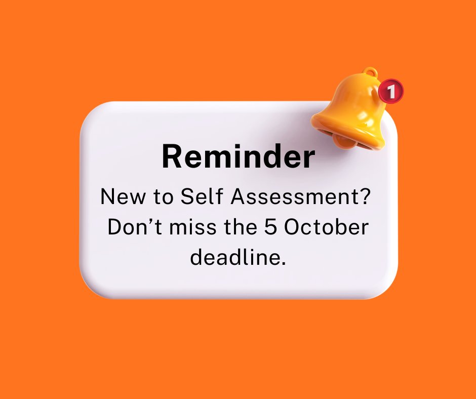 McDadeRoberts's tweet photo. 📅 New to Self Assessment? If you need to file for 2025/26 and haven’t registered before, you’ll need to tell HMRC by 5 October 2026.

Don’t leave it until January!

#SelfAssessment #TaxDeadline #Tax #McDadeRoberts https://t.co/tGuk1aoOUt
