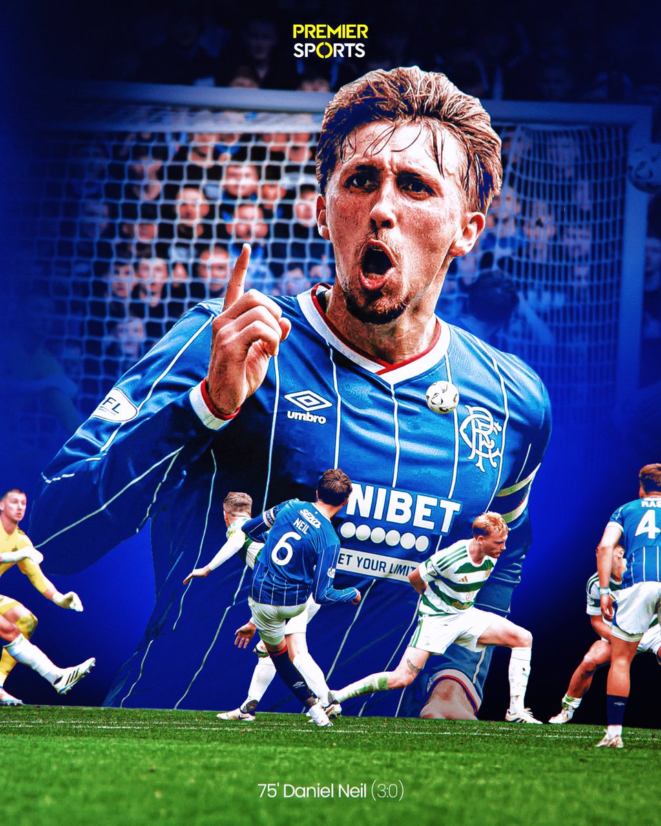PremSportsTV's tweet photo. Three goals that Rangers fans won’t forget any time soon! 🔵

A big day for Dan Neil and Kevin Kelsy at Ibrox too 👏

#PremierSportsCup https://t.co/EWeEiecDer