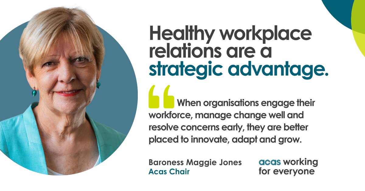 acasorguk's tweet photo. Today, Acas Chair Baroness Maggie Jones @WhitchurchGirl is speaking at the Make UK HRD Network on partnership working and early conflict resolution. Strong workplace relations support resilience, productivity and growth. 
https://t.co/fs3gp2wB2e https://t.co/16cVnGcC3D
