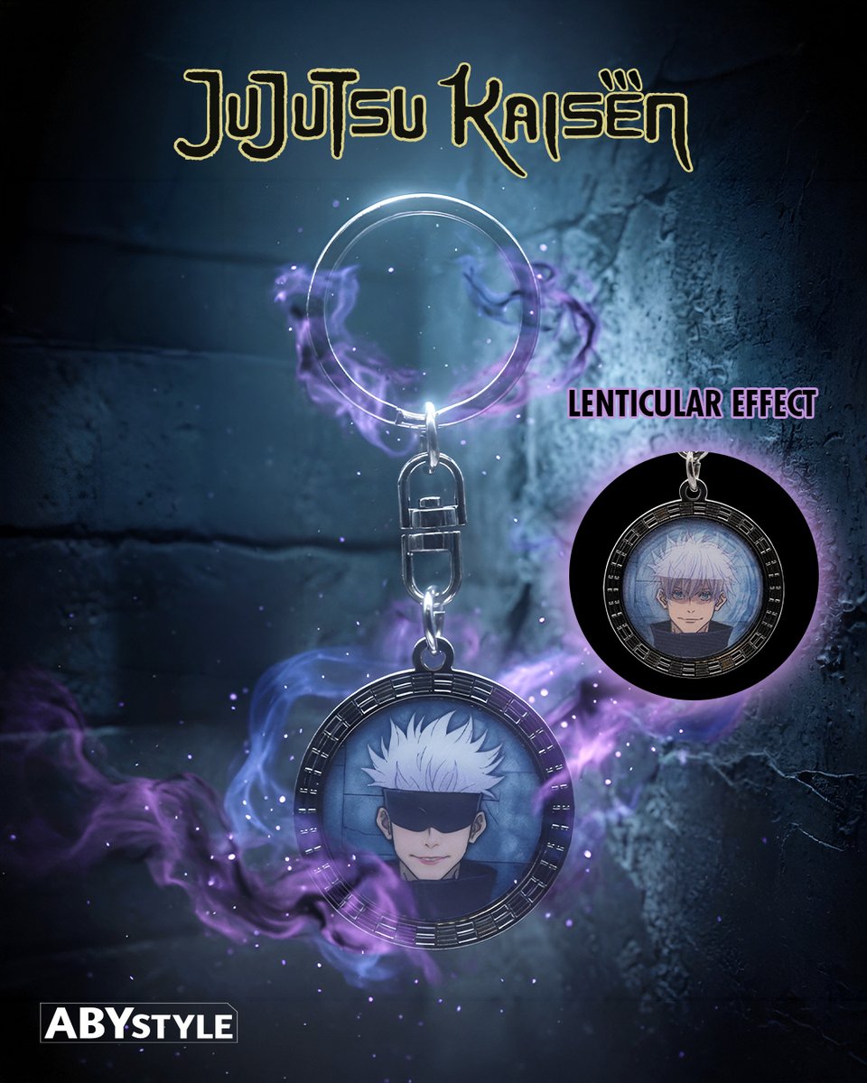 _ABYstyle's tweet photo. One look changes everything. 👁️✨

Tilt this Jujutsu Kaisen lenticular keychain to see Gojo masked or revealing his eyes.

#ABYstyle #TheFanExperience #JujutsuKaisen #Gojo

➡️ AVAILABLE IN OUR ABYSTYLE FULL STUFF SHOPS AND https://t.co/bBKDysnxFK https://t.co/VX4bLgmLCi