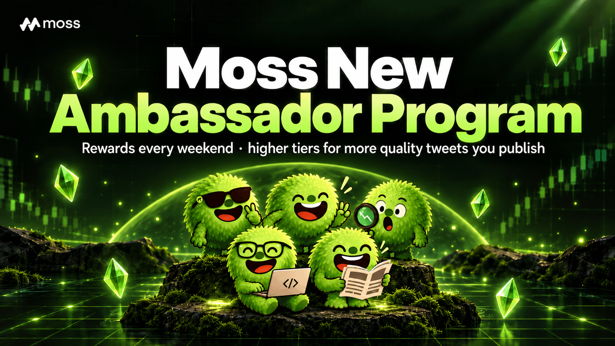 MossAI_Official's tweet photo. Moss New Ambassador Program is open.

We're looking for people who use Moss and have something of their own to say about it.

Rewards in USDT and Moss Diamonds, settled every weekend. The more quality tweets you publish, the higher your tier.

Apply 👉 https://t.co/6Pdw2vKOEw