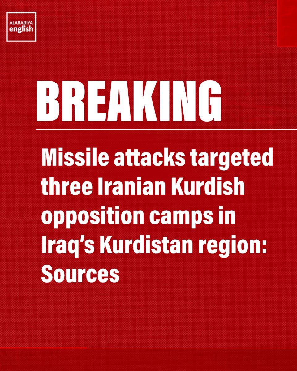 BREAKING: Missile Strikes Target Iranian Kurdish Camps in Iraq, No Injuries Reported