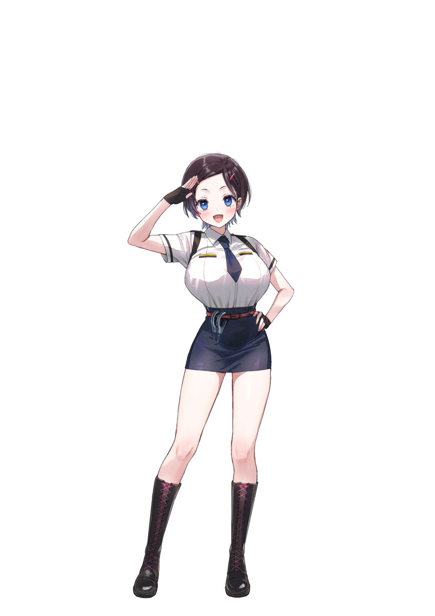 bluebite_game's tweet photo. 熱血警察官があなたの街の平和を守る！👮‍♀️💖✨

👮‍♀️『リンド』CV： #山田じぇみ子（@gemiko_voice） 
「街の平和は本官が守るであります！」

真面目で正義感あふれる熱血警察官👮‍♀️✨
どんな事件も逃さず全力で職務を全うする！💪 
凛々しい彼女だけど、実は……🤫

とってもピュアで乙女な一面も🫣💦 
恋愛やあなたのことになると、すぐ顔が真っ赤になっちゃう.....🥰

3D恋愛アクションADVゲーム
「#ブルーバイト」今冬発売！

🎮リンドをより堪能したいなら… 
Steamウィッシュリストに今すぐ登録！🌟 
🔗 https://t.co/R3WfuXkTlD

#ブルーバイト
#bluebite 
#リンド
#リンドに逮捕されたい
#熱血乙女警察官