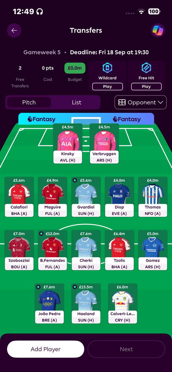 igismalls's tweet photo. @TheFPLStudy i was thinking of doing maguire to konsa and cherki go mgw https://t.co/2N6TELGQvw