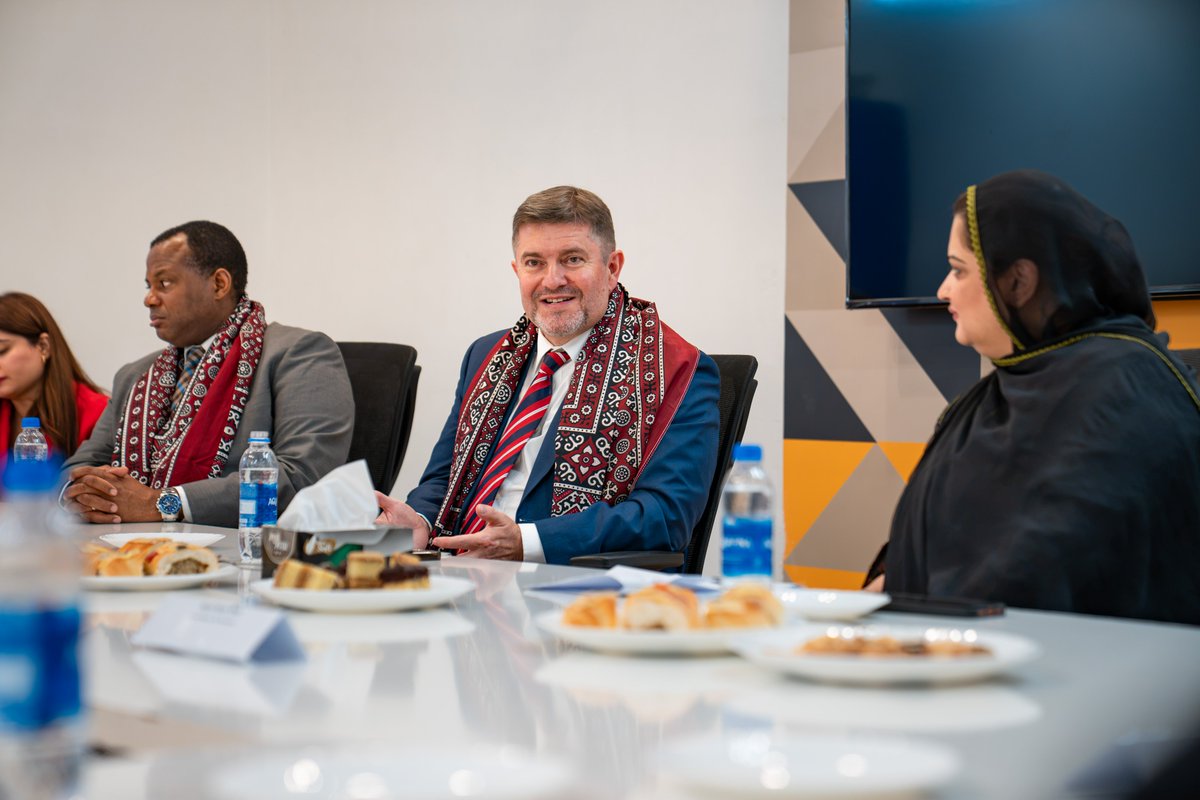 usconsulatekhi's tweet photo. U.S. Consul General Charles Goodman met Hyderabad’s tech and startup ecosystem leaders at the National Incubation Center Hyderabad.

The roundtable discussions highlighted new pathways for U.S. exports and collaborations in AI and ag-tech to bolster the thriving startup scene in Sindh.

This visit underscores the ongoing U.S. commitment to deepening trade and investment ties while remaining a partner of choice for Pakistani innovation.

#NIC #USinPakistan #Startup #entrepreneurship #Hyderabad #Sindh