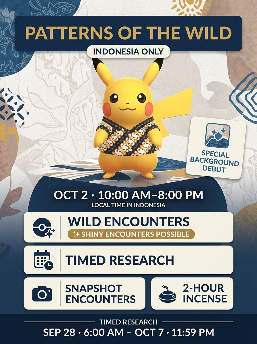 Événement Pikachu chemise Batik en Indonésie - Image 2