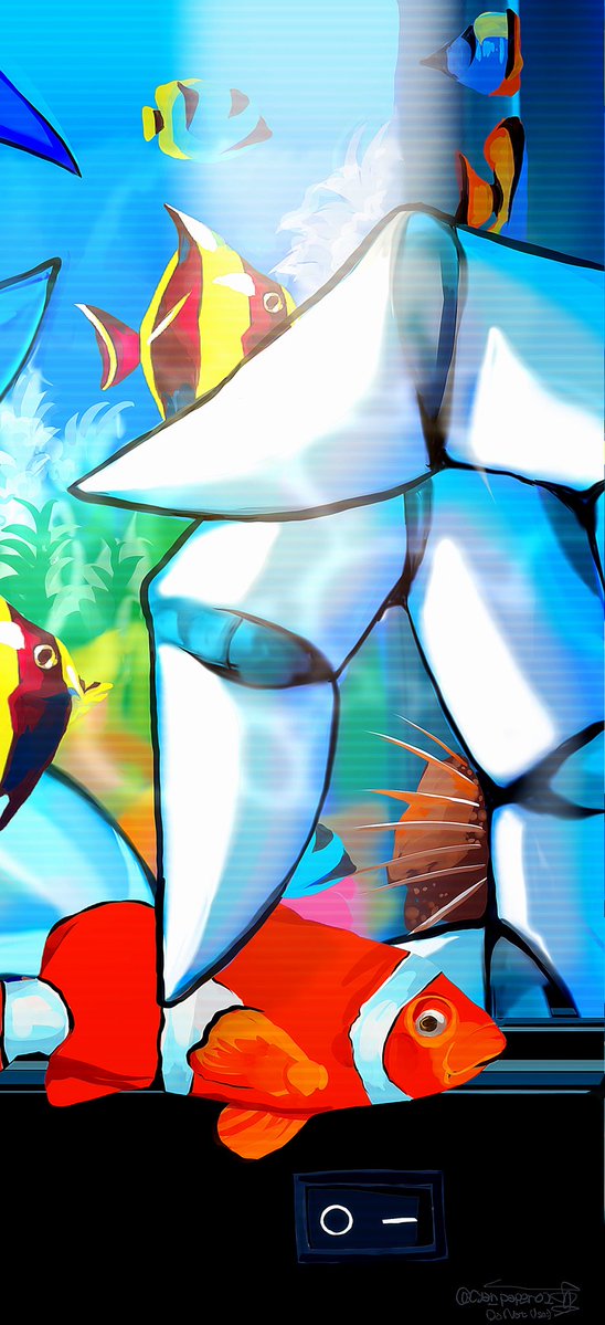 cyan_paper01's tweet photo. #MetalSonic Tropical Fish Lamp https://t.co/vND159ipBH