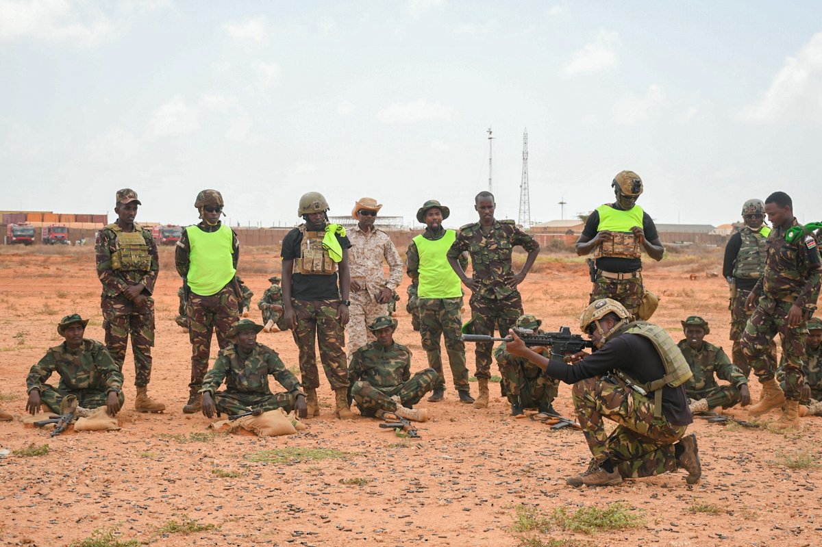 aussom_'s tweet photo. As a platoon instructor and trainer, Sgt. Anthony Mutua helps mentor troops and Somali Security Forces in tactical operations, discipline, and mission preparedness.
Read his story: https://t.co/S4AqUYyzDz
#AUSSOMOnTheFrontlines
#ServiceAndSacrifice https://t.co/Jp2tthDxdR