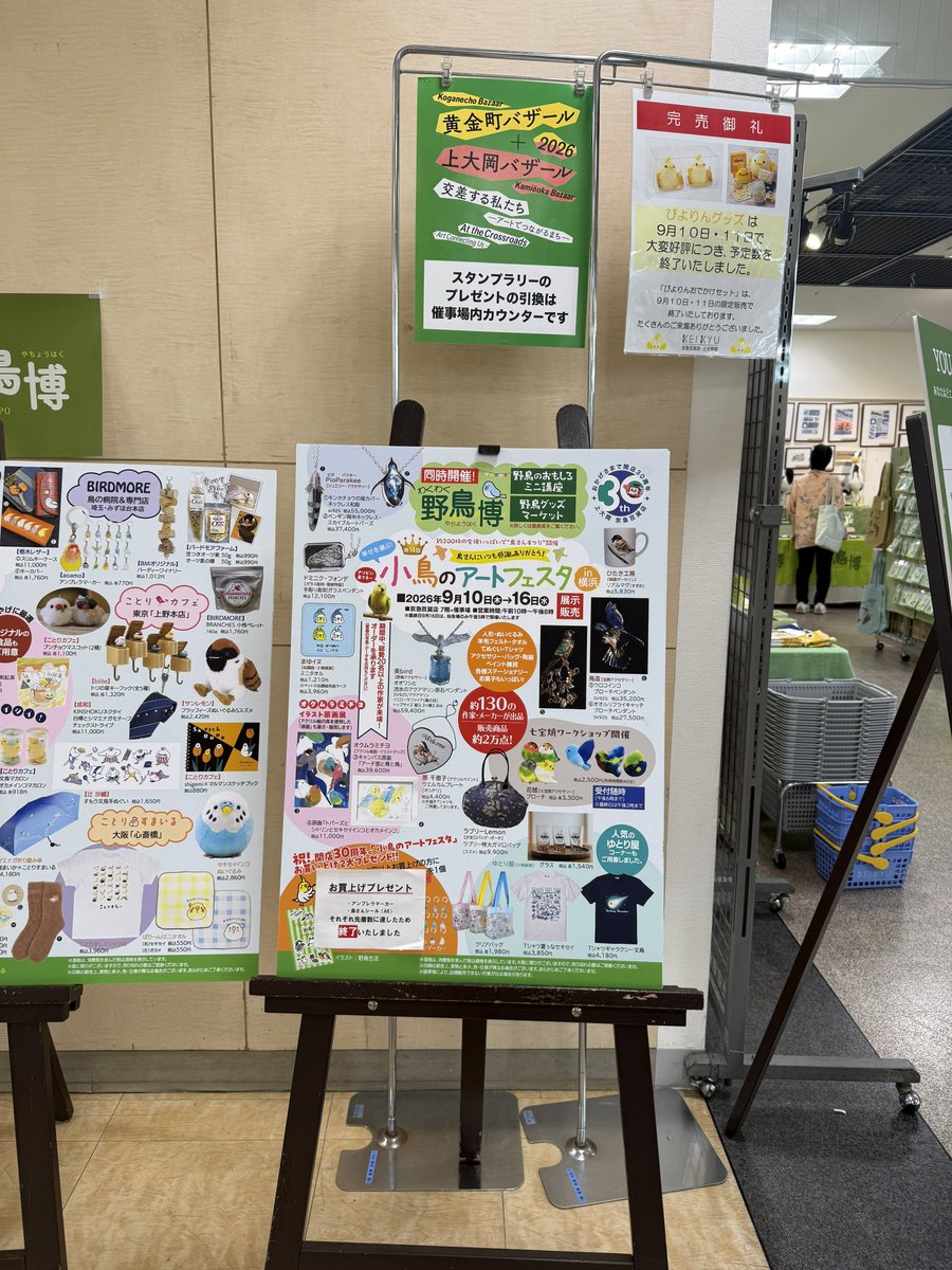 bibird_jwl's tweet photo. 本日 #小鳥のアートフェスタ 5日目！
とてもあっという間です〜
土日はわくわく野鳥博で鳥の講演会があり、とても賑わっておりました。
私も貴重なお話を拝聴することができました。

本日は平日で、落ち着いてご覧になれます。ぜひお越しくださいませ〜☺️ https://t.co/GmjtZ0mOS0