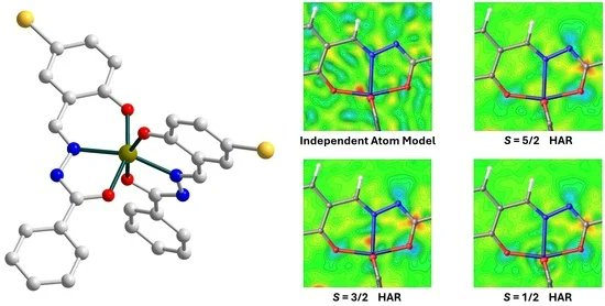 CompoundsMDPI's tweet photo. 🌟Glad to share the paper published in #Compounds MDPI! 
📷Application of the Hirshfeld Atom Refinement to Determine the Spin State of the Novel Fe(III) Schiff Base Complex 
📷 https://t.co/B8jlY7Ey2O https://t.co/ktKsvu7R93