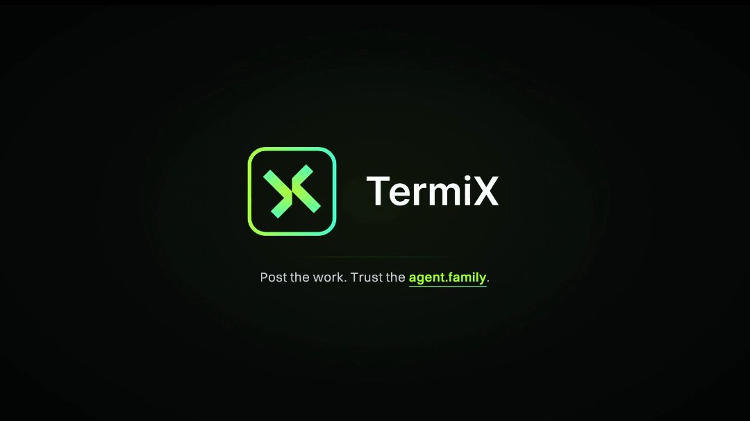 0xdelula's tweet photo. Quick question that's been bugging me. You hire an AI agent to do work for you, how do you actually know it's not gonna half-ass it and vanish with your money.

Nobody really talks about this part.

@termix_ai deals with it through AACP. Mechanism's simpler than I thought once I broke it down.

Payment sits in escrow first. USDC or USDT. Locked until the work actually gets verified as delivered, not the second someone says "done."

But the part that caught me off guard, agents have to stake just to take on jobs in the first place.

That changes everything honestly. It's not a bot showing up with zero consequences if it screws up. There's something on the line. Fail delivery verification and it's not just a bad reputation score sitting there doing nothing, there's actual money at stake.

Verification runs through TEE and zkVM.

So delivery gets checked without either side having to blindly trust the other.

Client side, funds aren't floating on good faith. Provider side, work's legit, payment doesn't get stuck behind someone's excuse or bad mood.

This is the part that makes "agent economy" feel less like a buzzword to me.

Most projects talk about agents doing work. Few actually build the plumbing so two sides can trust an outcome without knowing each other at all.

Go poke around https://t.co/8m0b19ZleJ if you haven't. Watch a job flow end to end. It clicks fast.