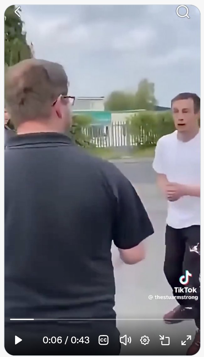 WineRides's tweet photo. @Iwinenotwhine @WokeratiMarty You can see the moment where the guy in the white shirt realised that this is a much, much more serious and dangerous situation that he calculated. https://t.co/36pELOzmpB