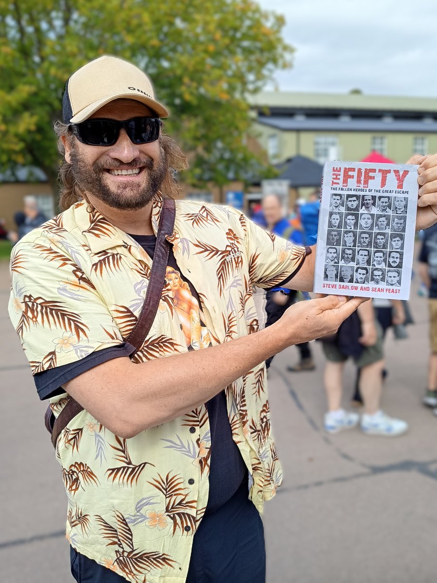 FightingHigh's tweet photo. Thanks to everyone who supported our book signing of The Fifty, by @stevedarlow and Sean Feast, and Extremes of Fortune by Andrew White, on @PeoplesMosquito stand at @IWMDuxford air show. 
From book sales - a donation of £360 to The People's Mosquito. Wins all round really! https://t.co/wN00t16bP8