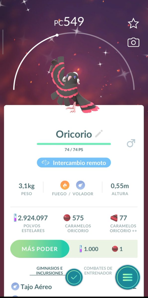 Sonia15GO's tweet photo. New adding to my remote trade list!
#oricorio #pokemongo #pokemongofriends https://t.co/bewrw5HstZ