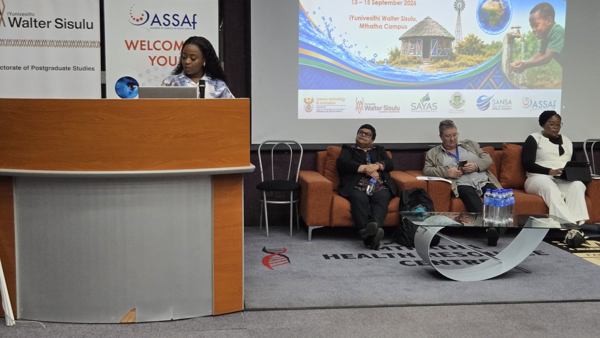 ASSAf_Official's tweet photo. 💧🔬 Young scientists are tackling South Africa’s water challenges at the ASSAf Annual Young Scientists Conference 2026! 🇿🇦

Sharing research and innovative solutions for water security, sanitation and climate resilience. 🌱💡

#AYSC2026 #ASSAf #YoungScientists https://t.co/AXHgM6qokw