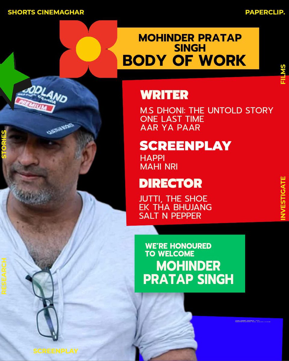 lumenfilmlab's tweet photo. With a body of work spanning feature films, series and short films, Mohinder brings a sharp understanding of story, character and what makes a narrative stay with its audience.

[2/3] https://t.co/Ha4cxjkJK5