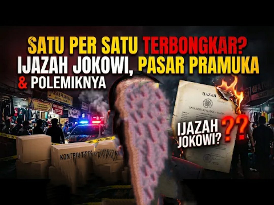 Yanniewae's tweet photo. SATU PER SATU TERBONGKAR? 
IJAZAH JOKOWI, PASAR PRAMUKA &amp; POLEMIKNYA, DIUNGKAP KE POLDA METRO JAYA

https://t.co/nPP4fOhhT4 https://t.co/h6Wfc16Gyk