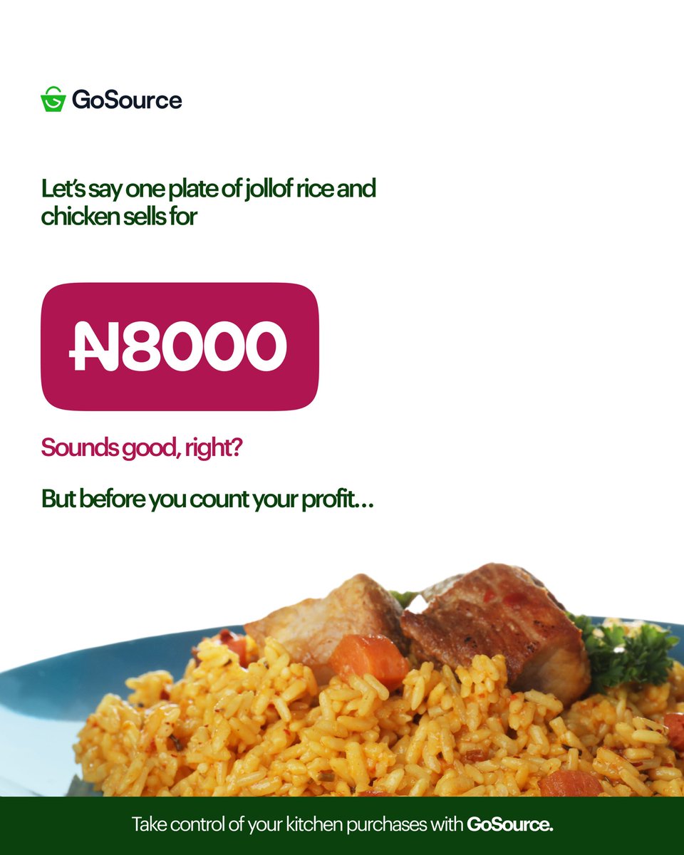 gosource_app's tweet photo. Your restaurant can be busy, orders can be coming in, and you can still be making less profit than you think.

One number that can tell you a lot? Your ingredient cost per plate. https://t.co/NU2Yspbvzv