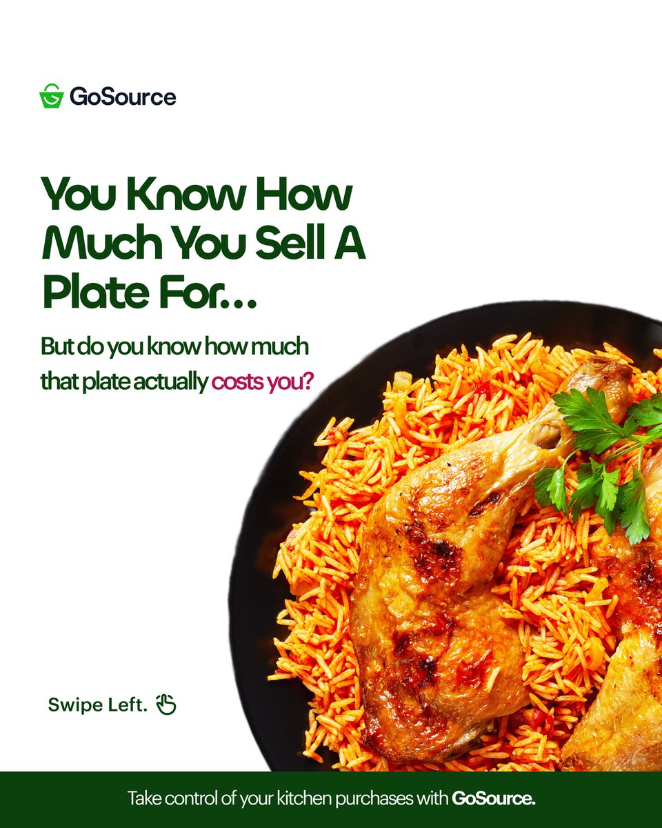 gosource_app's tweet photo. Your restaurant can be busy, orders can be coming in, and you can still be making less profit than you think.

One number that can tell you a lot? Your ingredient cost per plate. https://t.co/NU2Yspbvzv