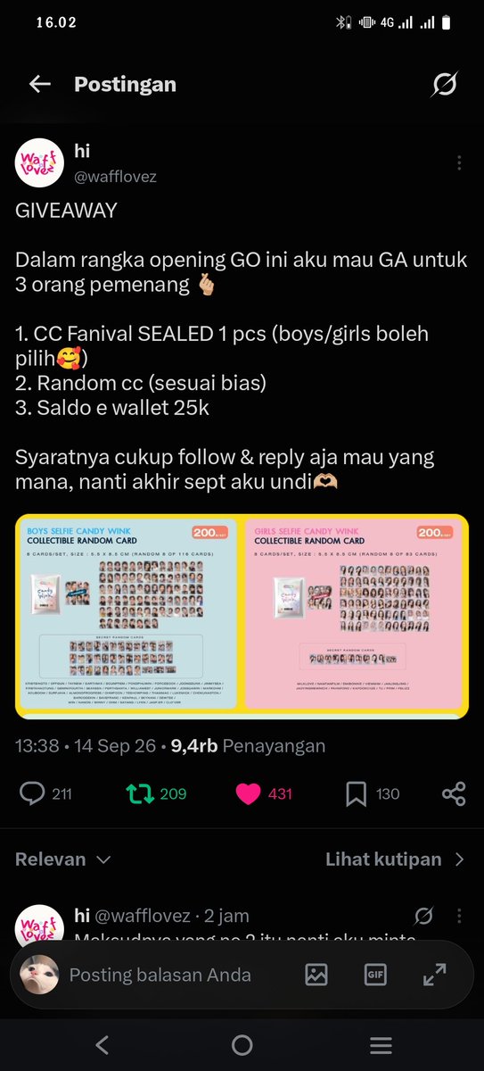 spillanythingzz's tweet photo. @wafflovez tapi kalau nomor satu ga bisa, nomor dua juga boleh (bias aku dewtee/skynani) sukses selalu buat kakaknya yaaa, tengkyuu so much kak🙌🏻🙌🏻💞💞 https://t.co/oFiWQqZNRn