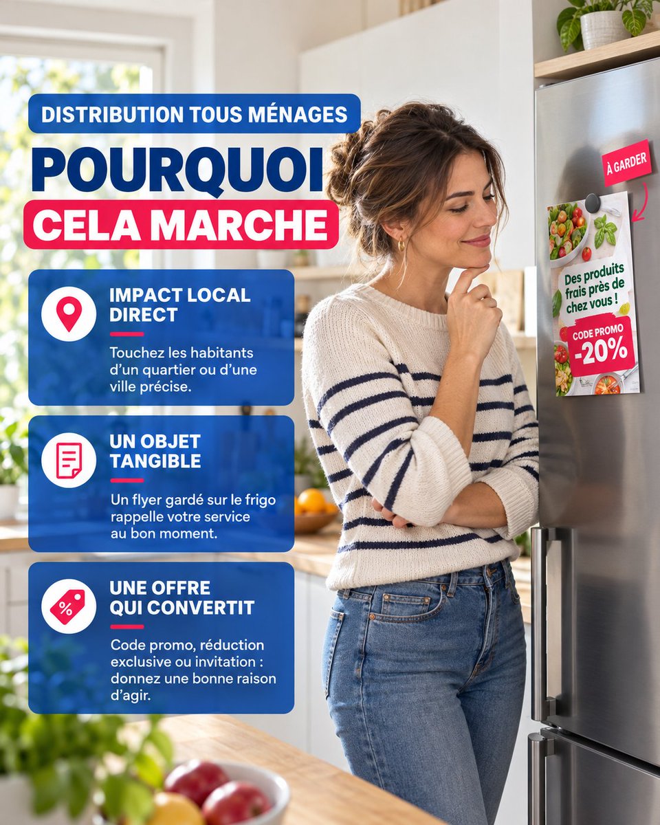 jcbdistribution's tweet photo. 🧲 Pourquoi un flyer papier fonctionne encore mieux qu'une pub qu'on scrolle en 2 secondes ? 🤔
📧 info@jcbdistribution.ch https://t.co/LSZBU6uw4z