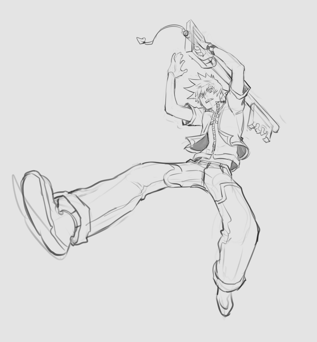 thirdphp's tweet photo. I dont have any animation to post but I have this sketch of Roxas to share https://t.co/YXlGyh3TFo