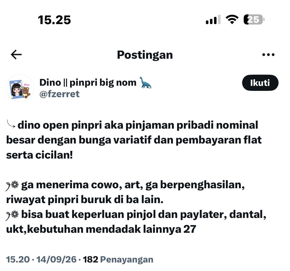 myupinpri's tweet photo. GUYS INGET YA PINPRI GAADA YG BISA DICICIL!!! ini akun penipu ya udah banyak korban nya hati hati

#scam #pinpri #zonauangㅤ #bealanjaㅤ #dapin https://t.co/lHPIMo6l1g