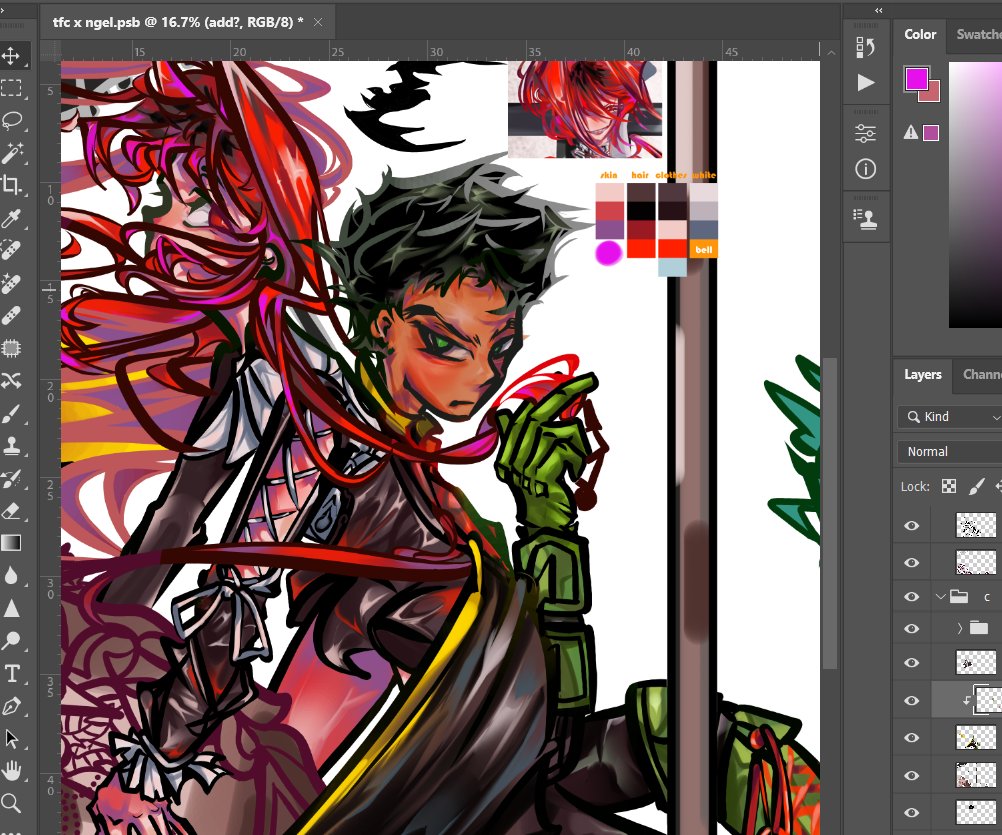 RLdumplingUwU's tweet photo. wip | #oc #damianwayne #dc https://t.co/4oROreBq8s