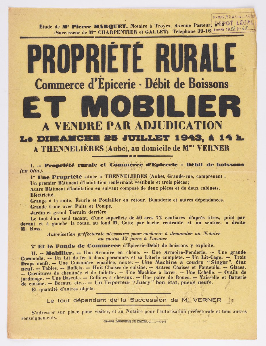archivesaube's tweet photo. archives_patrimoine_aube 💻Mise à jour de la rubrique L'#Aube du Moyen Age à nos jours

🪖Affiches de la 1re et 2e Guerre mondiale : Découvrez de nouvelles affiches et lettres de corporations de métiers issues du
dépôt légal de la Préfecture de l'Aube.

https://t.co/2e6tpeuKLK https://t.co/wfgst82siw