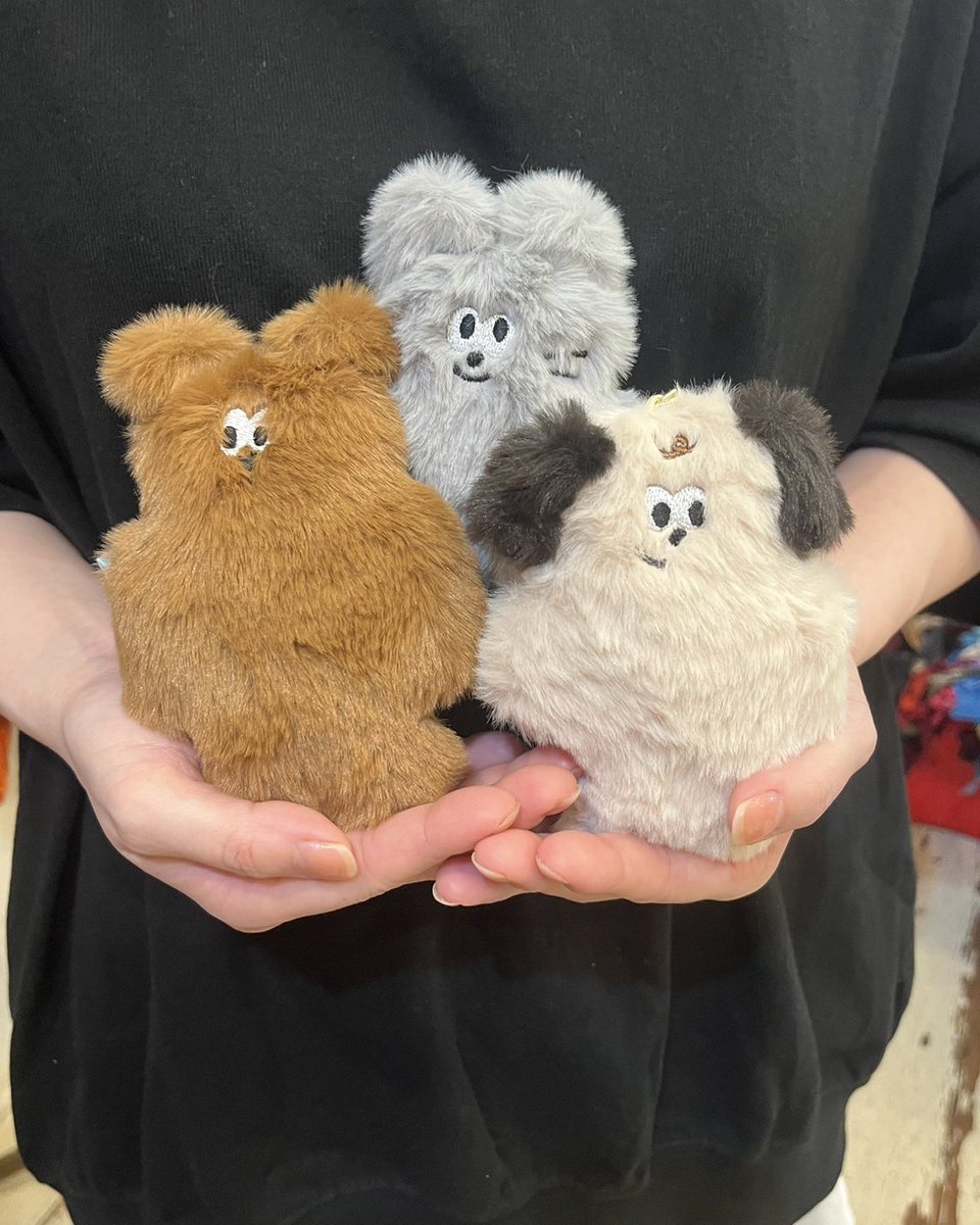colourz_jp's tweet photo. "mate(メイト)"=相棒🧸🌷
mateシリーズから
くまのルックル、いぬのラスカール、ねこのミルル🍪🍄‍🟫🍼

見ても触っても癒されるふわもこのチャームが登場☁️
お部屋に飾ってもバッグに付けても可愛い🩷
め〜〜っちゃ大人気です♪ https://t.co/WzIe94q42f