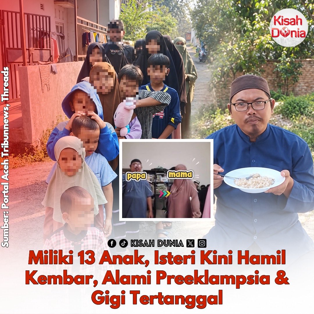 OwlMillenial34's tweet photo. When we said we are against underage marriage and young bride this is the reason, dah jadi factory buat anak dah, even the women dah hilang gigi (her calsium depleted from making babies) so mana maruah and respect for her? She got married at 20 https://t.co/Dgj7H1YNMV