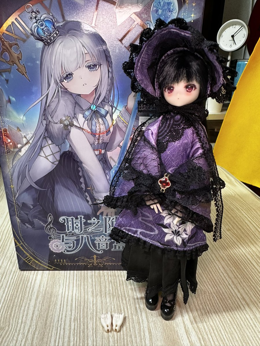 KALI_0o0's tweet photo. 中華ブラインドドールお迎えしました。
植毛ヘッドのブラインドは初購入ですが、髪キレイでびっくり。
眼はドールアイです。また交換しようと思います。
布服も良いです。歪みはありますが、許容範囲かな。
かわいい！
#時の隙とオルゴール 
#时之隙与八音盒
#sunlessstudio #光喃之語 https://t.co/QmEDedvC50
