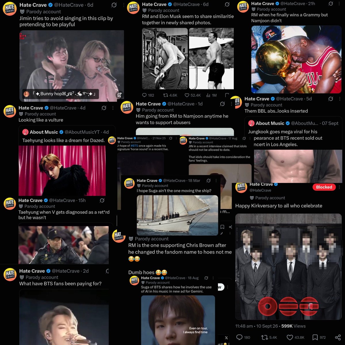 admirevjungkook's tweet photo. Anthony De Mell, aka @HateCrave is allegedly an ex-BTS fan who became an anti after feeling ignored by BTS and now seems determined to spread misinformation about them. There’s even speculation that he could be receiving help from certain companies that rival HYBE — A thread 🧵 https://t.co/6xDfPLdqOt