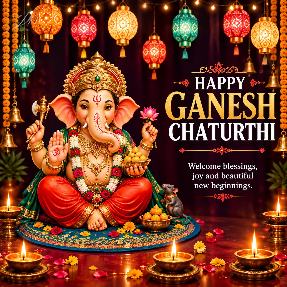 braja_dhal's tweet photo. GaneshChaturthi  Morya!🙏🏻🌸
Wishing you A Happy Ganesh Chaturthi 🙏
Lord Ganesha bless all Good knowledge,  Health and prosperity 
#GaneshChaturthi #गणेश_चतुर्थी
#hindidiwas2026 
 #GanpatiBappaMorya
#गणेशोत्सव2026
#Ganeshotsav2026 https://t.co/Zw9m0tuG1K