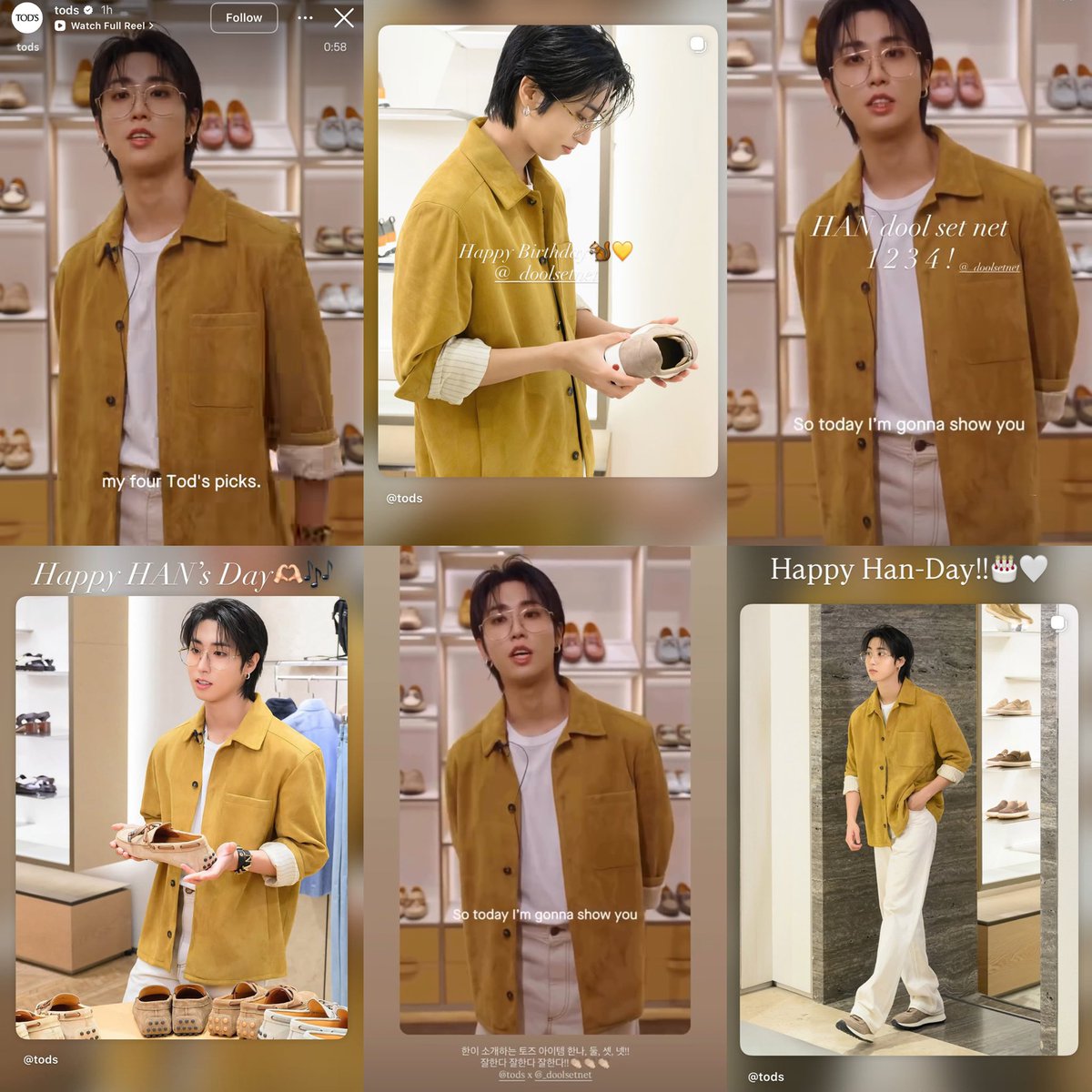 hjspopbase's tweet photo. The TOD’S family celebrated their global brand ambassador #HAN Jisung’s 26th birthday with heartfelt wishes shared through their Instagram Stories.

HAN A STAR LIKE NO OTHER
#한이의_유성우가_내리는_날 
#HANWrittenWithLove
#HappyHANDay https://t.co/uVzkYR2IzS
