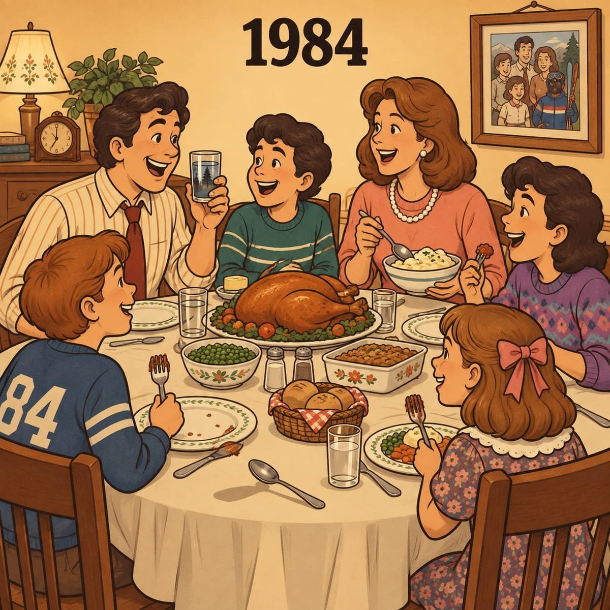 Olivia_5591's tweet photo. This photo is from 1988, but one detail clearly doesn’t belong.

Can you spot what’s out of place? https://t.co/cKlJFRzxR3