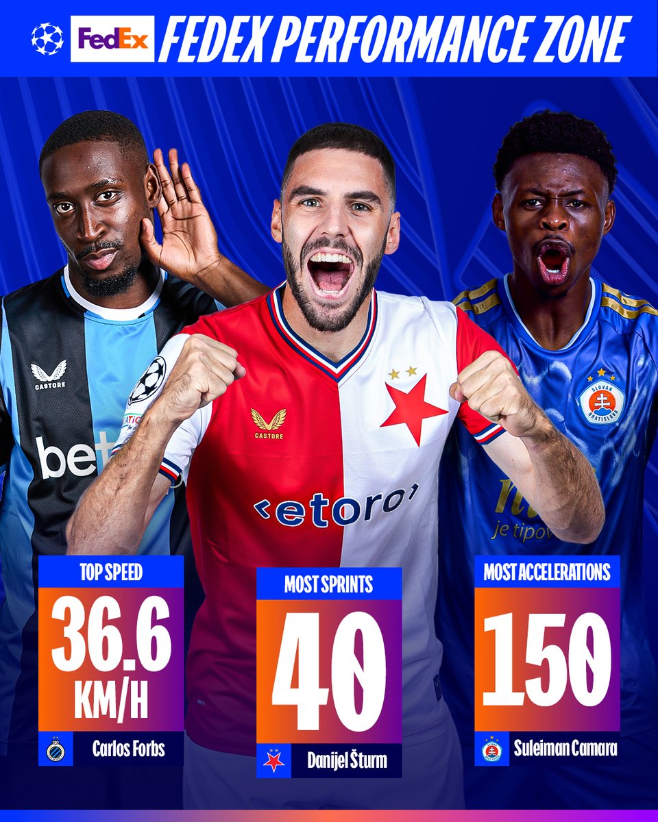 ChampionsLeague's tweet photo. Some of the key data behind MD1 👀📈

@FedExEurope | #FedExPerformanceZone https://t.co/yDWJpvZmUL