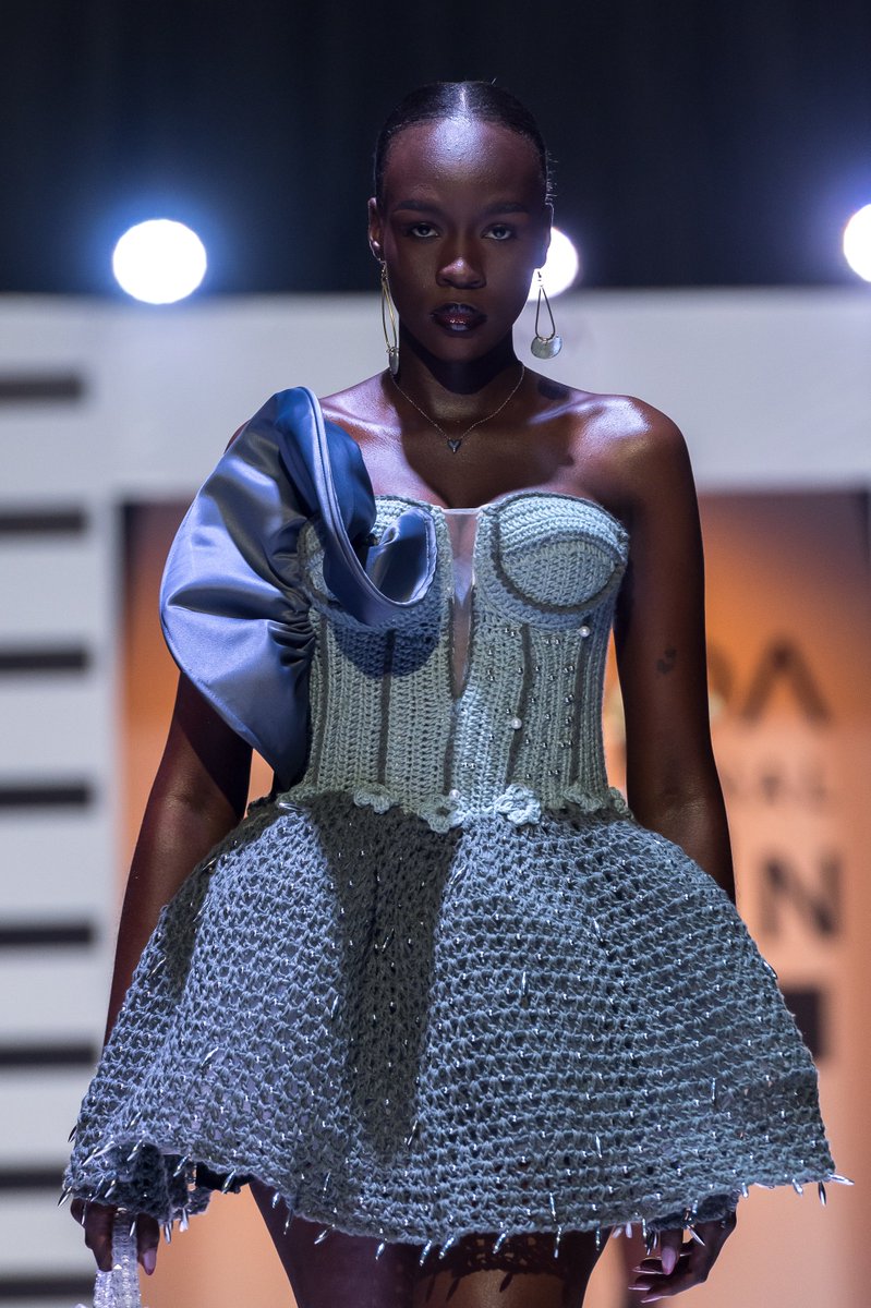 icroche5's tweet photo. This dress is one of those pieces we truly enjoyed creating soft, feminine, playful, and carefully handmade stitch by stitch. Seeing it come alive on the runway made every little detail worth it https://t.co/OoznRsvqhk