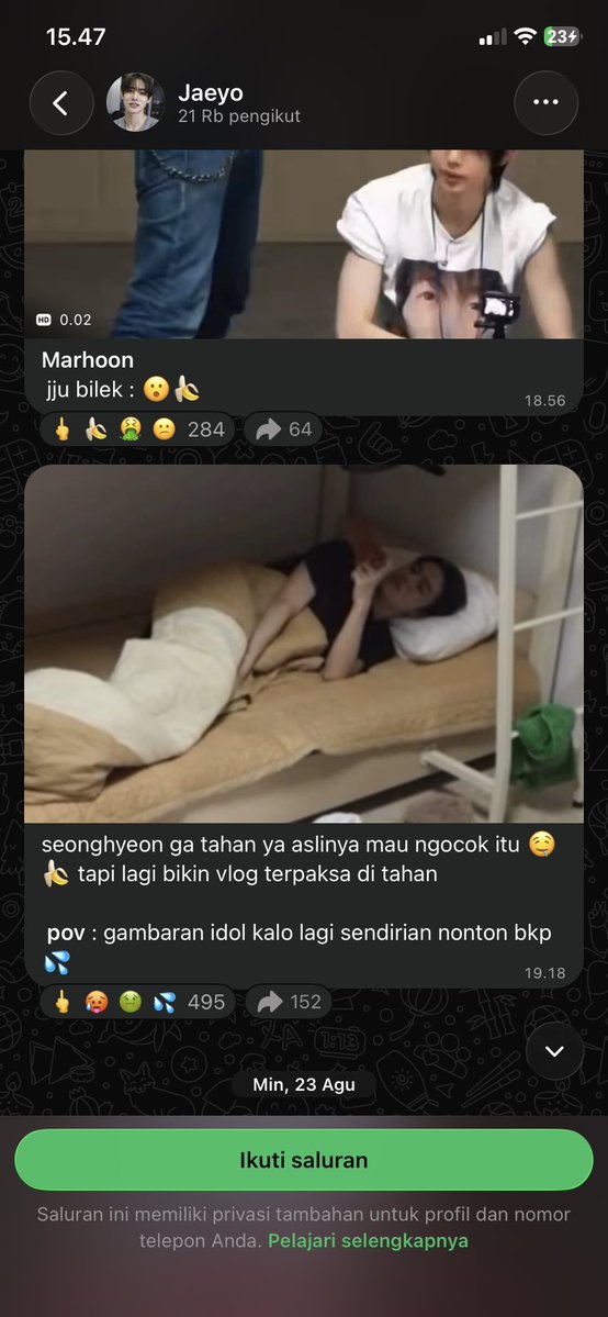 natachanhan's tweet photo. ‼️HELP RT‼️disclaimer gw bukan homophobic, gw juga suka shipper2an kok yg kyk marhoon, keonhyon dan dll (liat aja akun gw juga hype kok) tp menurut gw ini udh keterlaluan bjir bahkan member dijadiin bahan s word😭dengan bahasa2 yg menurut gw gk pantas… sakit hati bgt gw bacanya adek2 gw diginiin😭 💔  di saluran wa ada saluran yg isinya mesum tentang member cortis bahkan yg join 21rb dan reactionnya😭💔