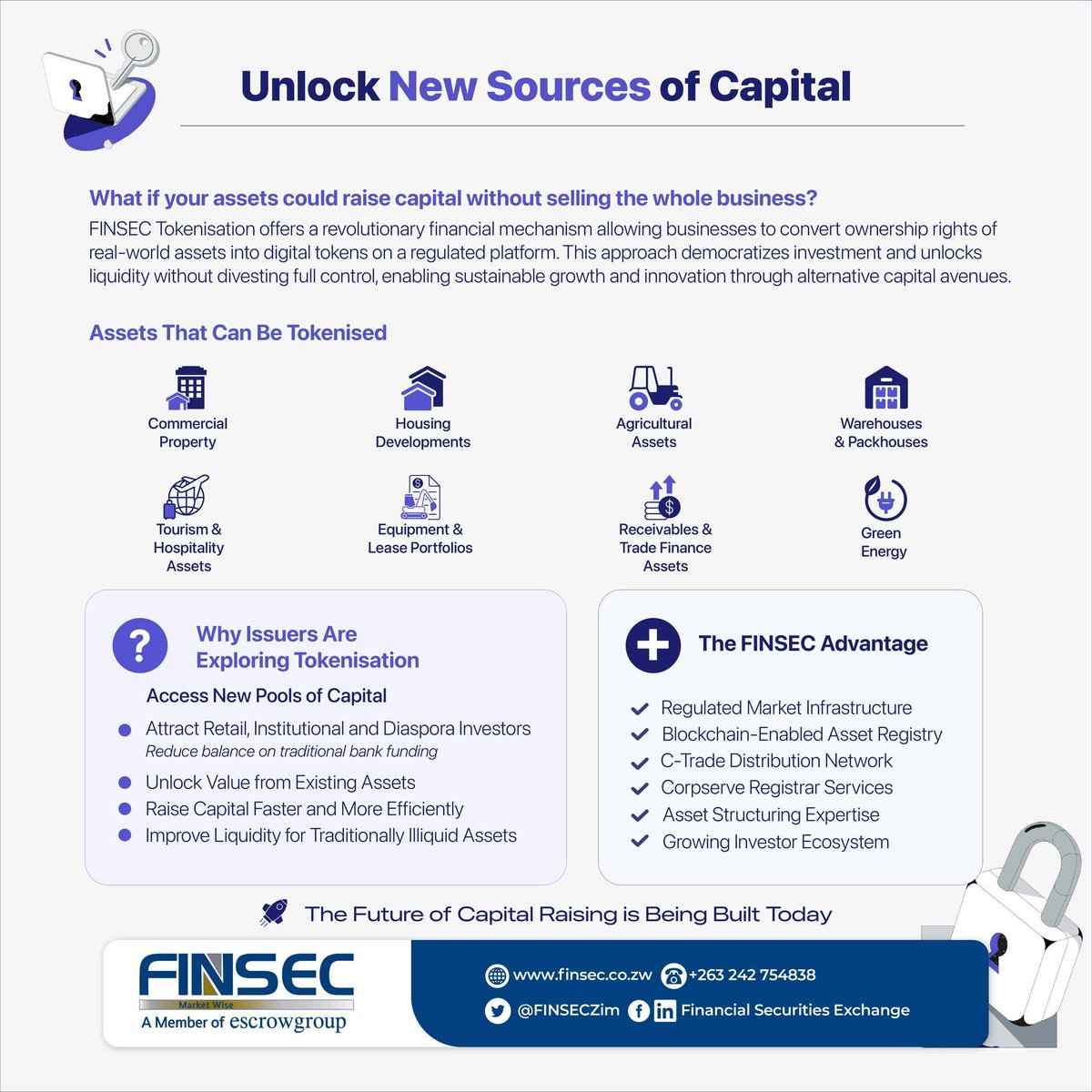 FINSECZim's tweet photo. Unlock new sources of capital. 📷
Tokenise real-world assets, unlock liquidity, and raise capital—without giving up full control.
#Tokenisation #AlternativeCapital #FINSEC #innovations https://t.co/lIEbZEHsCS