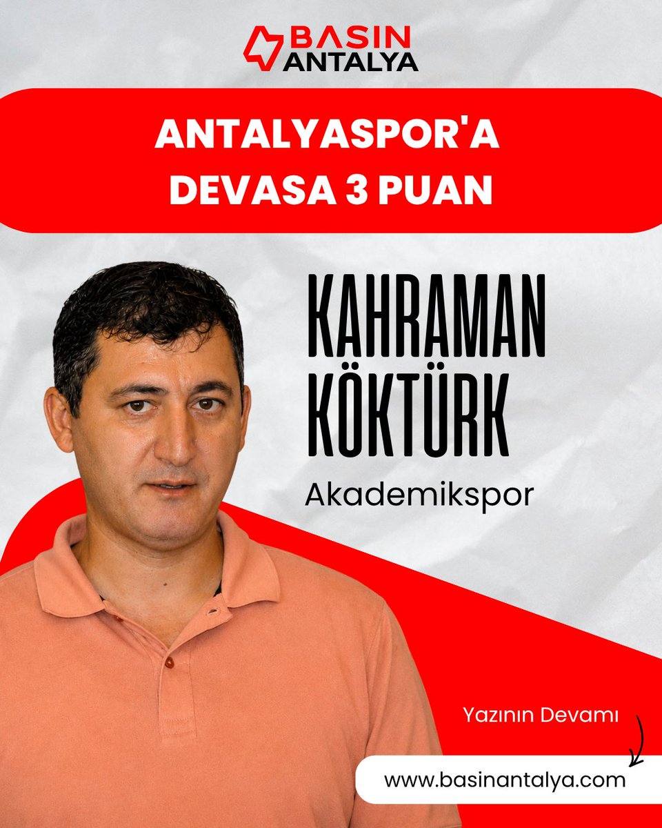 basinantalya's tweet photo. Kahraman Köktürk https://t.co/uC4W00yJpU 

@Antalyaspor #antalyaspor https://t.co/9nL60e6udh