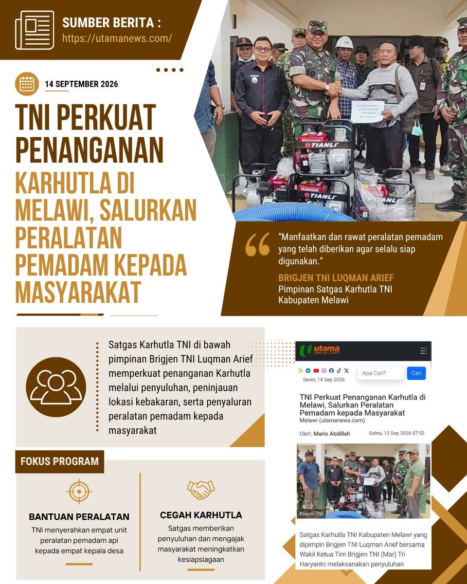 Muhamadaldiiiii's tweet photo. TNI hadir saat suka maupun sulit, pada saat aman maupun kritis. Para prajurit TNI tak pernah memilih-milih waktu untuk melayani rakyat Indonesia.
Bekerja Tanpa Lelah https://t.co/VwgoeWy0Ag