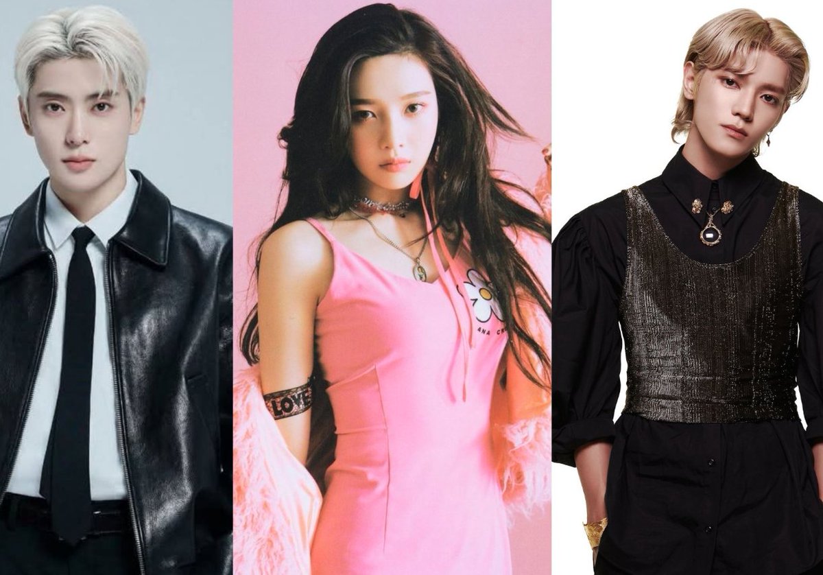AboutMusicYT's tweet photo. During their trainee days, NCT’s Taeyong and Jaehyun worked on a song with Red Velvet’s Joy that was ultimately never released. https://t.co/r5TwIxf55R